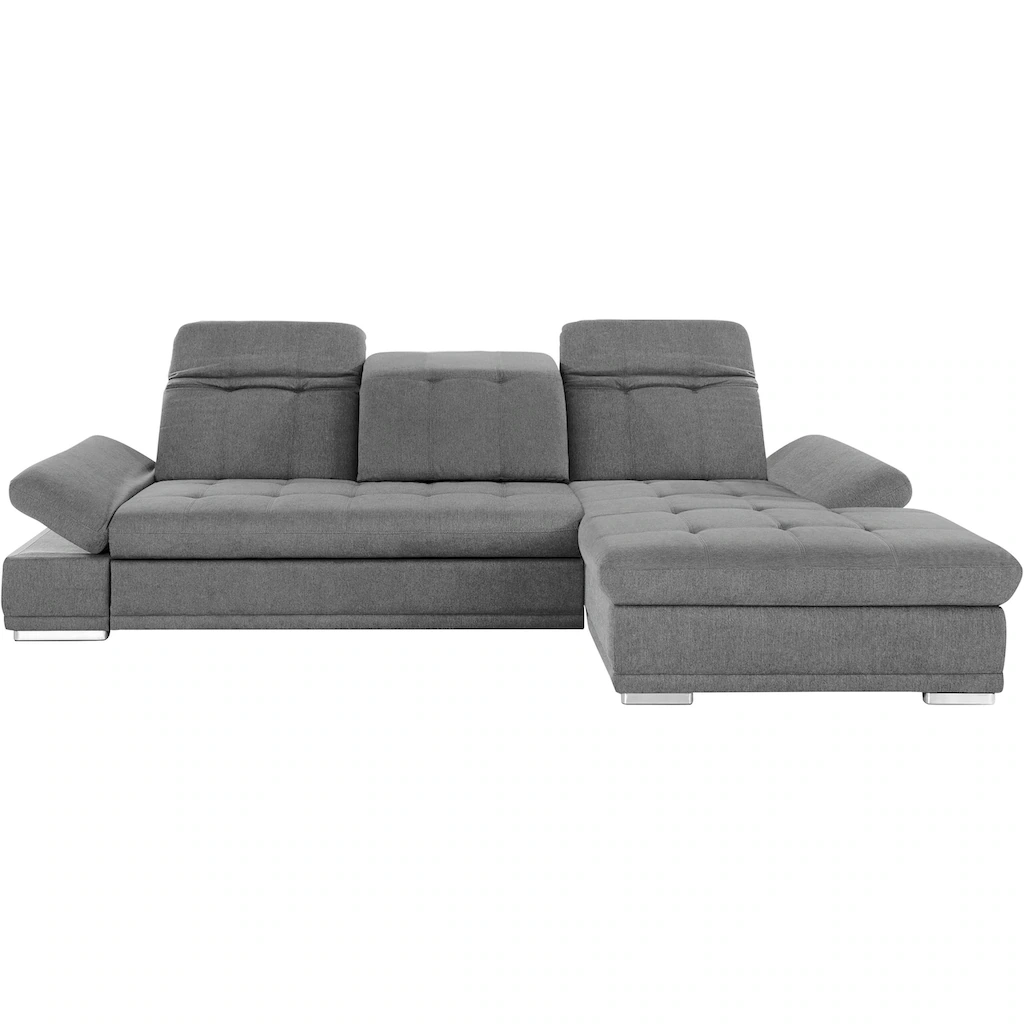 COTTA Ecksofa »Holiday L-Form mit Sitztiefen- Armteil- und Kopfteilverstellung« wahlweise mit Bettfunktion inkl. Bettkasten Sonderangebot der Fabrik
