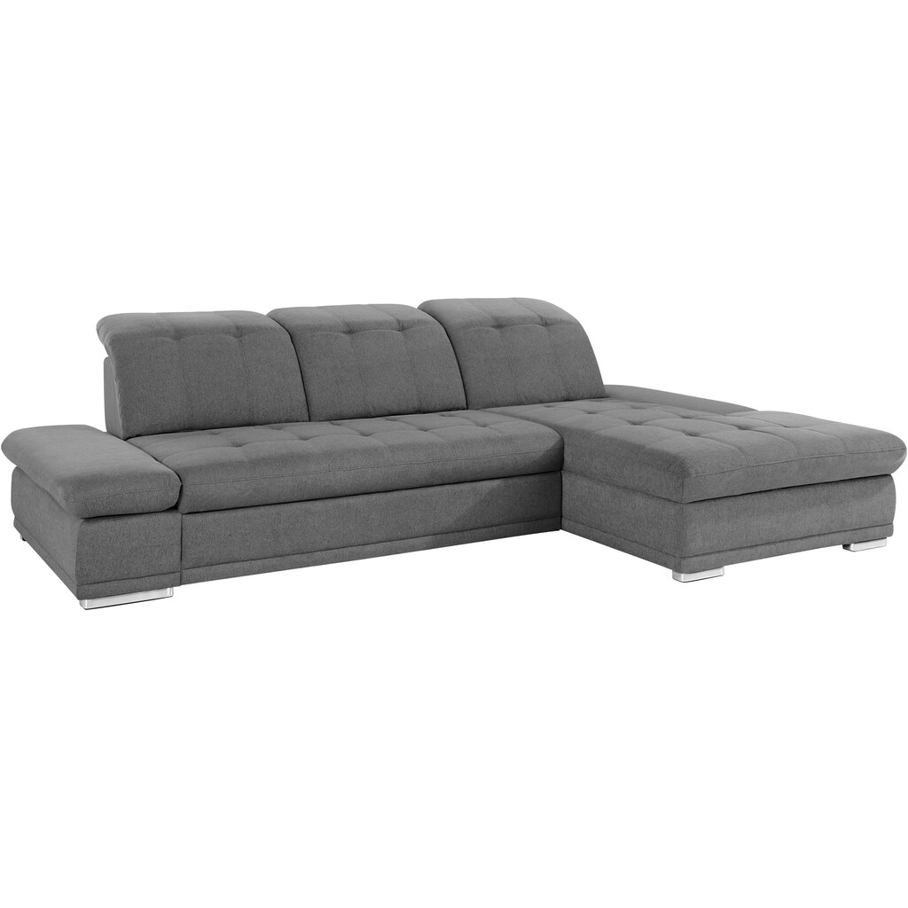 COTTA Ecksofa »Holiday L-Form mit Sitztiefen- Armteil- und Kopfteilverstellung« wahlweise mit Bettfunktion inkl. Bettkasten Sonderangebot der Fabrik