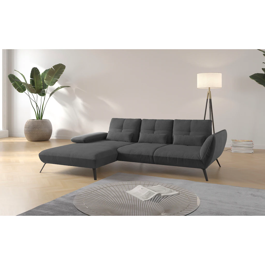 Places of Style Ecksofa »Mikado L-Form« inkl. Sitztiefenverstellung und Armteilverstellung kaufen Bis zu 55% Rabatt