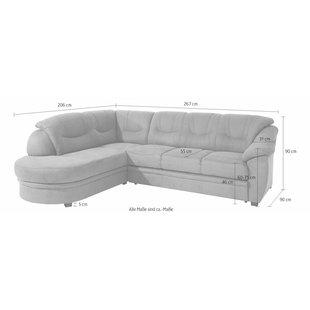 sit&more Ecksofa mit Bettfunktion online kaufen Riesige Rabatte