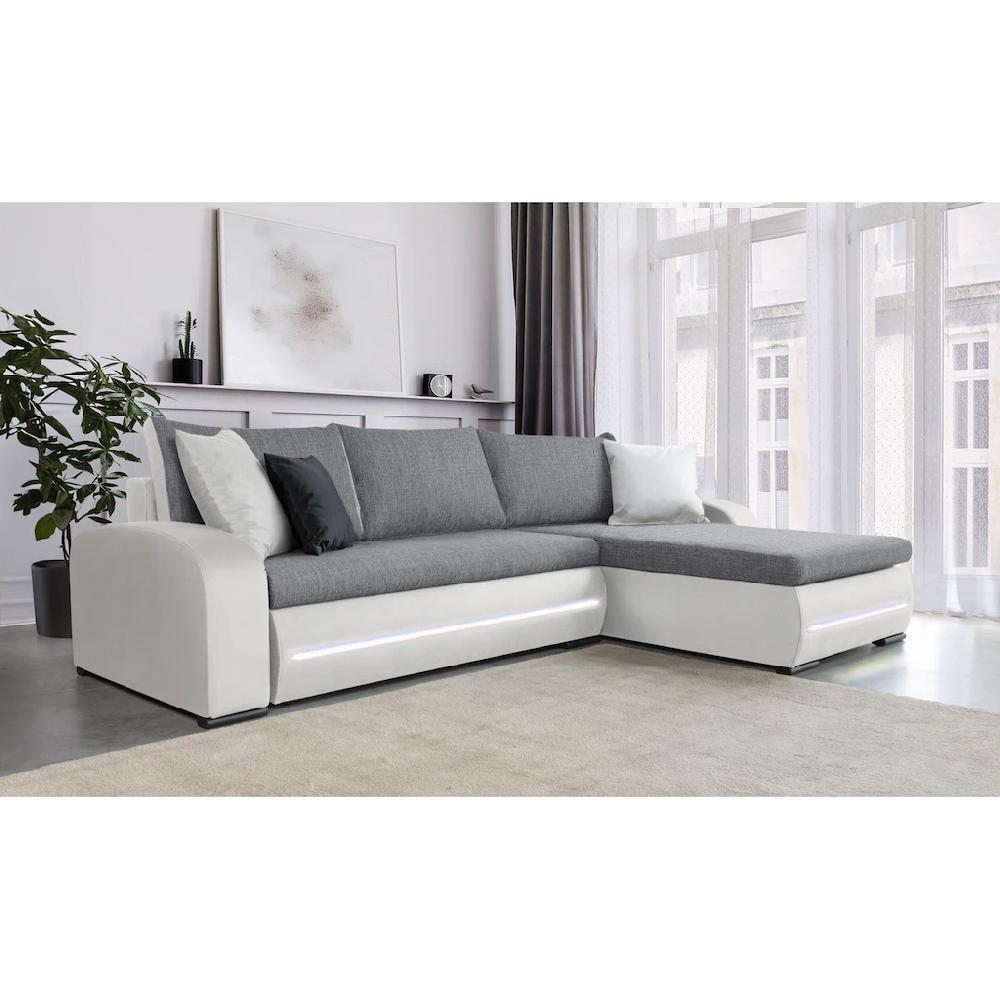 COLLECTION AB Ecksofa »30 Jahre Jubiläums-Modell Wind L-Form« inkl. Schlaffunktion und Bettkasten frei im Raum stellbar kaufen Fabrikladen