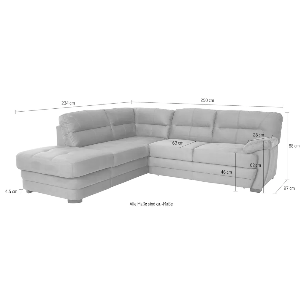 COTTA Ecksofa mit Bettfunktion und Bettkasten online kaufen Im Verkauf