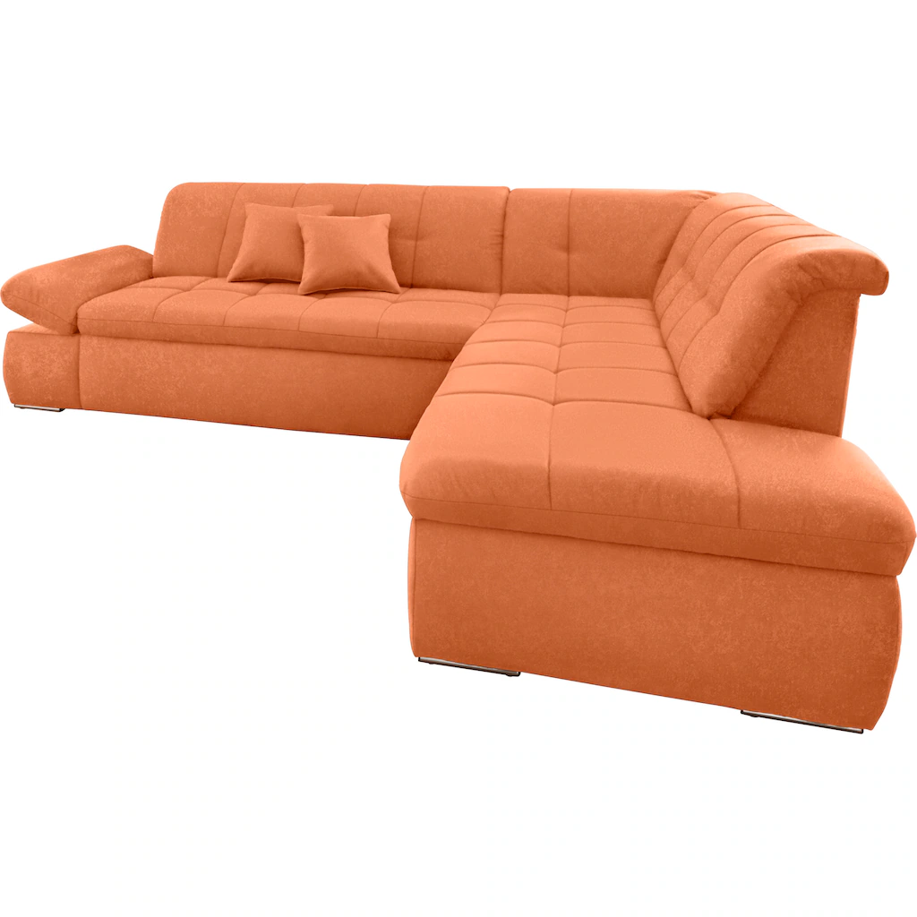DOMO collection Ecksofa »NMoric incl. Zierkissen B/T/H: 273/216/80 cm L-Form« kaufen Großer Ausverkauf