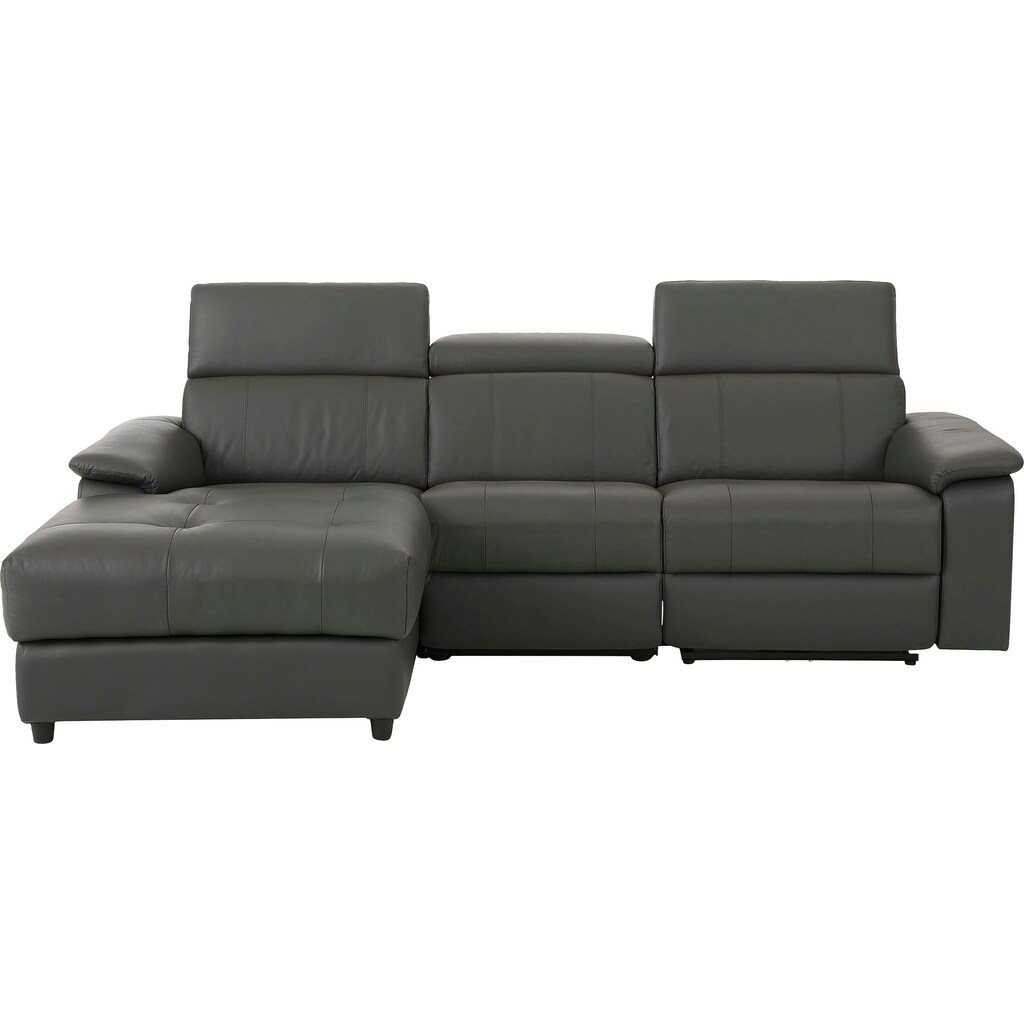 Home affaire Ecksofa »Binado L-Form « mit manueller oder elektrischer Relaxfunktion mit USB-Anschluss kaufen Flash Sale
