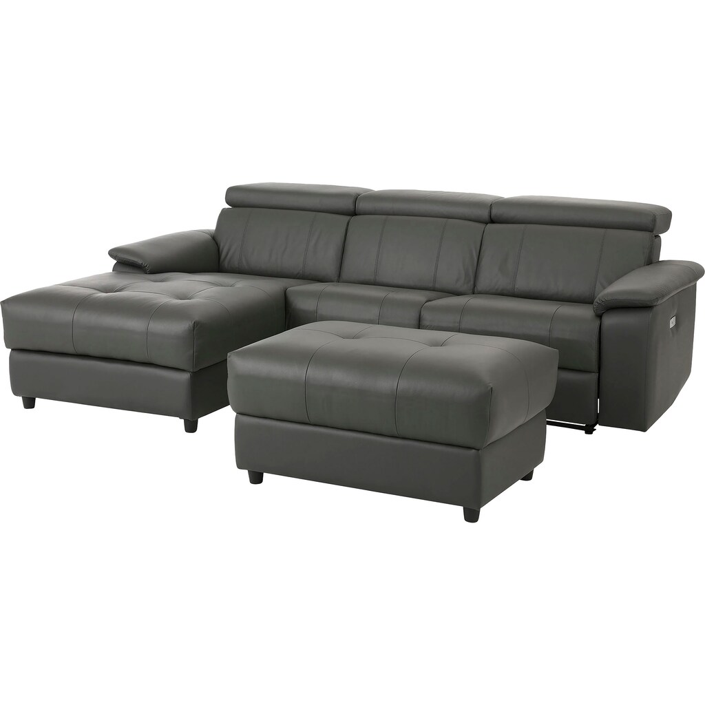 Home affaire Ecksofa »Binado L-Form « mit manueller oder elektrischer Relaxfunktion mit USB-Anschluss kaufen Flash Sale