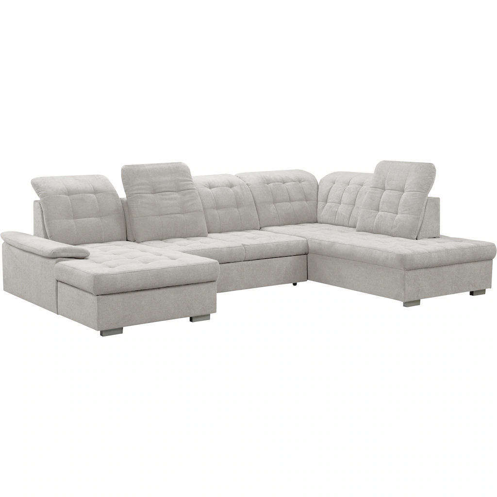 WERK2 Wohnlandschaft »Kordula-New U-Form« Sofa in U-Form mit Schlaffunktion & Bettkasten Schlafcouch kaufen Online Shopping
