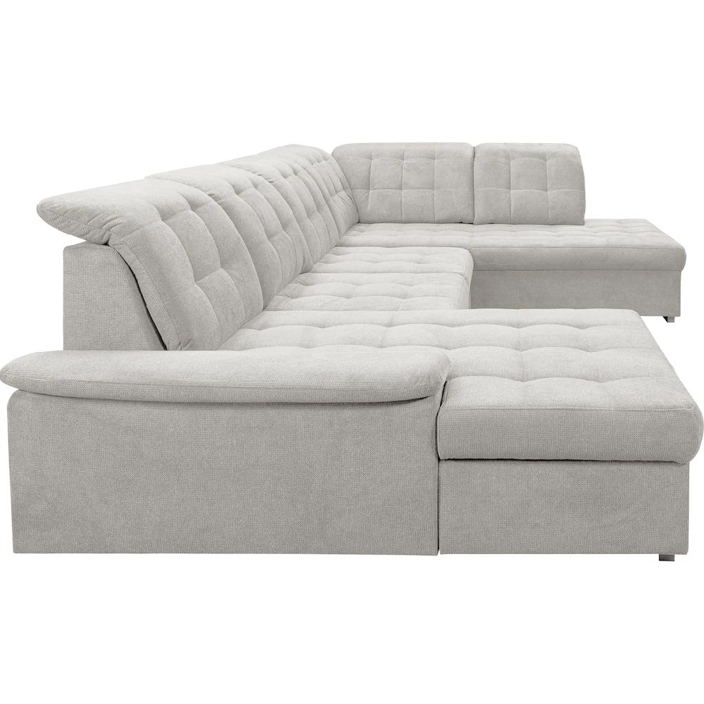 WERK2 Wohnlandschaft »Kordula-New U-Form« Sofa in U-Form mit Schlaffunktion & Bettkasten Schlafcouch kaufen Online Shopping