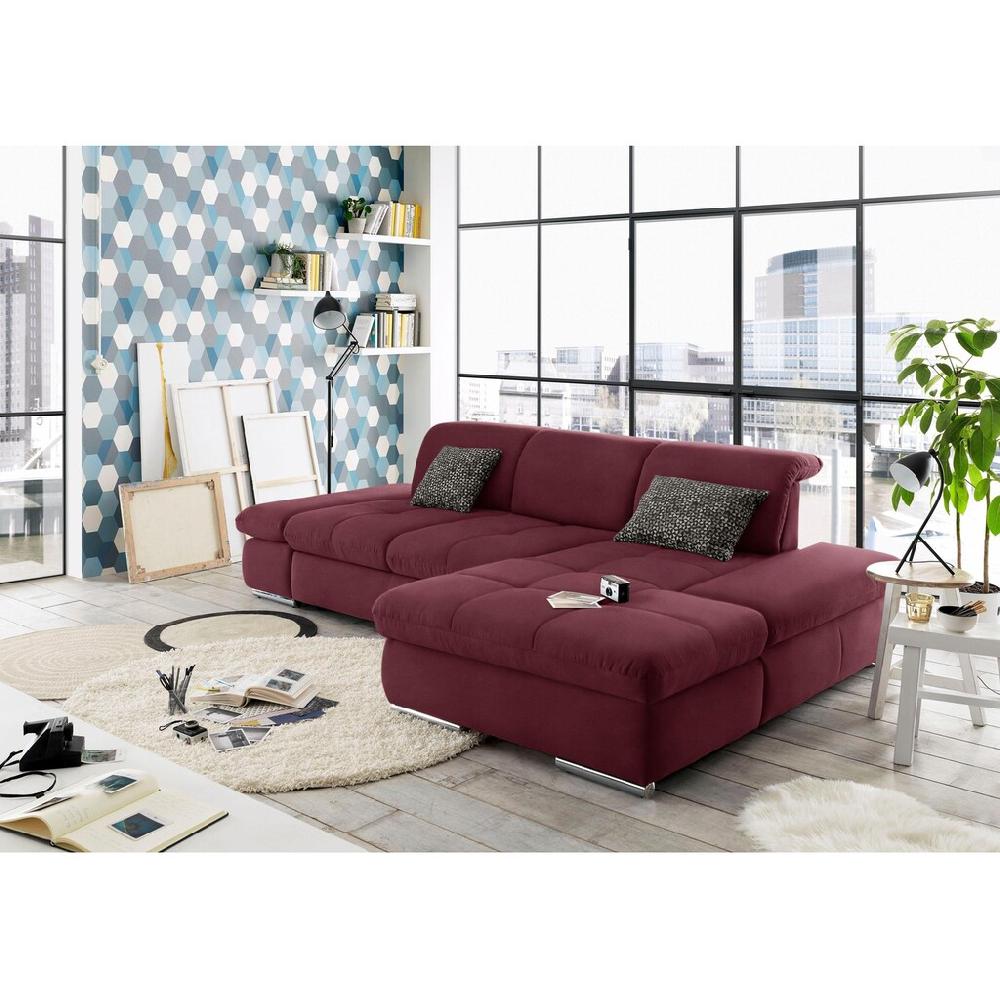 set one by Musterring Ecksofa »SO4100 V« mit verstellbaren Kopfteilen wahlweise mit Funktionen Cord-Bezug kaufen Exklusivangebot