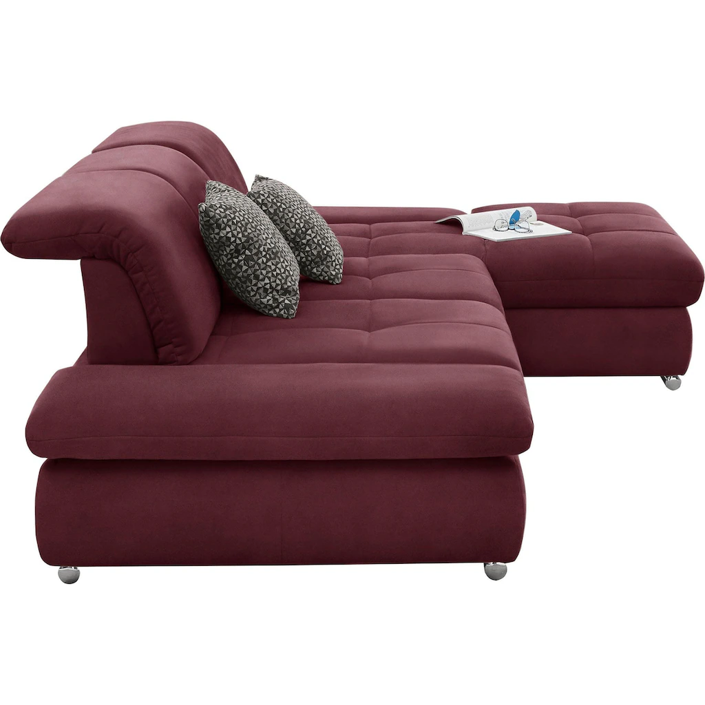 set one by Musterring Ecksofa »SO4100 V« mit verstellbaren Kopfteilen wahlweise mit Funktionen Cord-Bezug kaufen Exklusivangebot