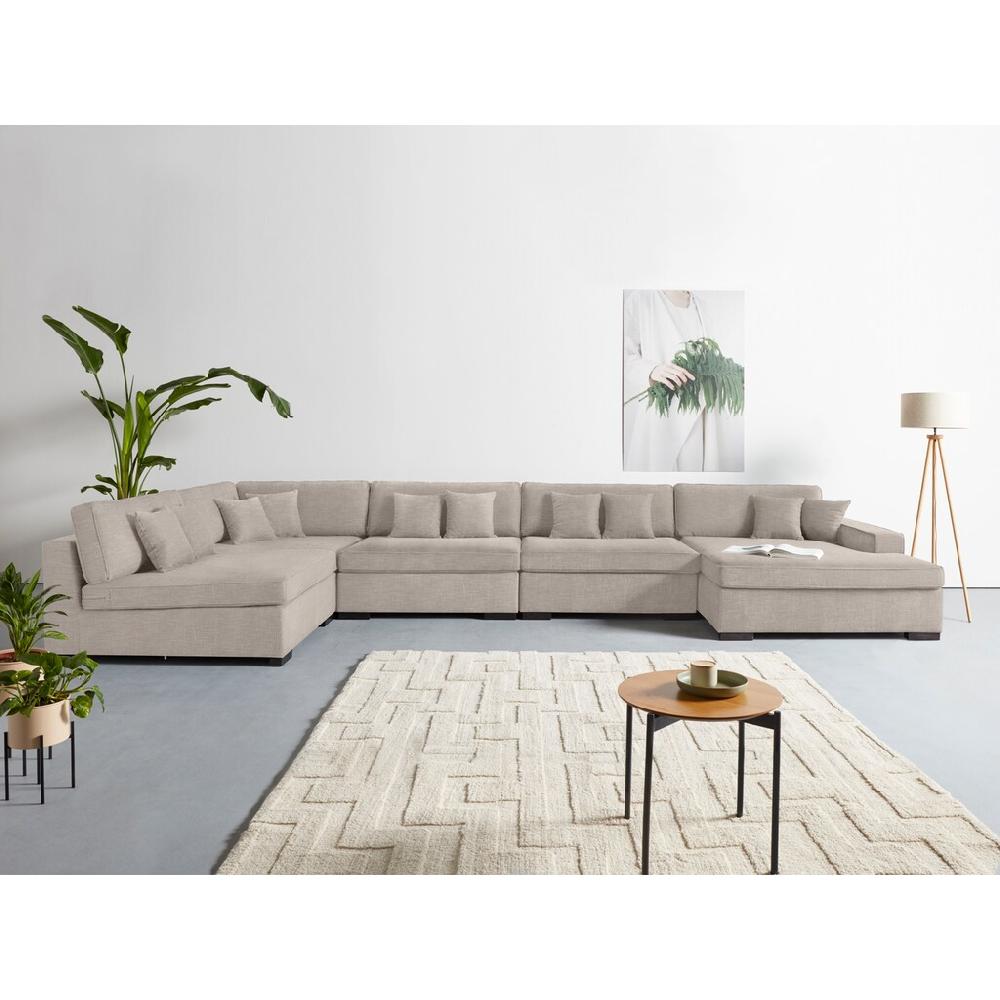 Guido Maria Kretschmer Home&Living Wohnlandschaft »Skara XXL U-Form« Lounge-Sofa XXL mit Federkern-Polsterung in vielen Bezugsvarianten kaufen Lagerräumung