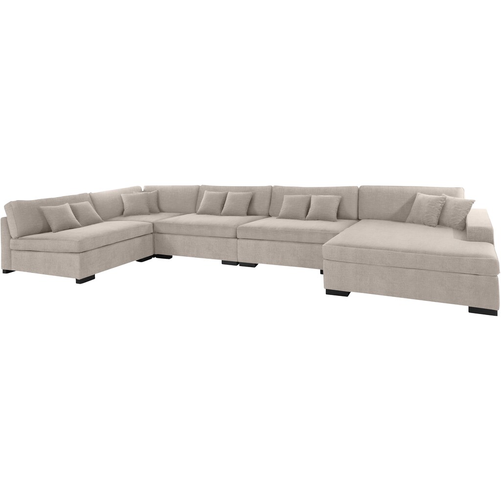 Guido Maria Kretschmer Home&Living Wohnlandschaft »Skara XXL U-Form« Lounge-Sofa XXL mit Federkern-Polsterung in vielen Bezugsvarianten kaufen Lagerräumung