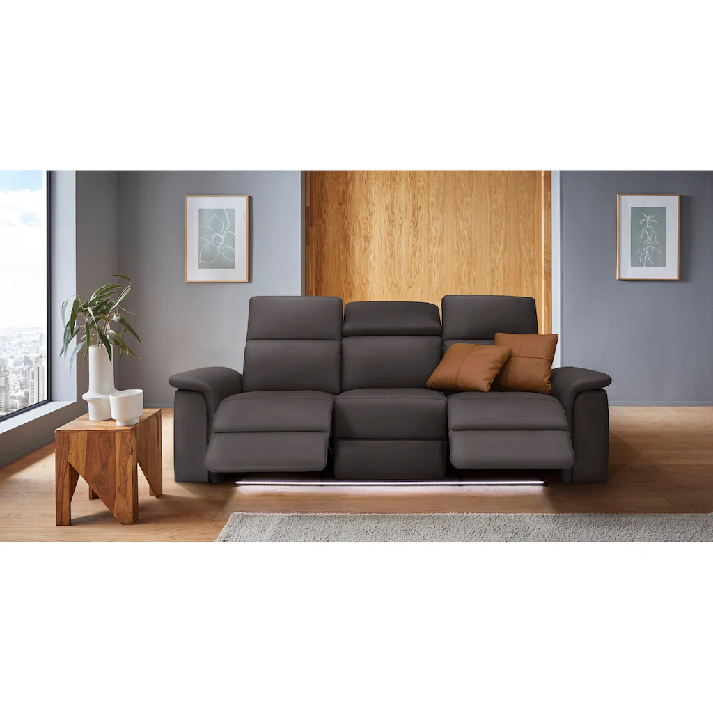 Places of Style 3-Sitzer »Pareli 229cm manuelle u. elektr. Relaxfunktion in 2 Sitzen« kaufen Blitzangebot