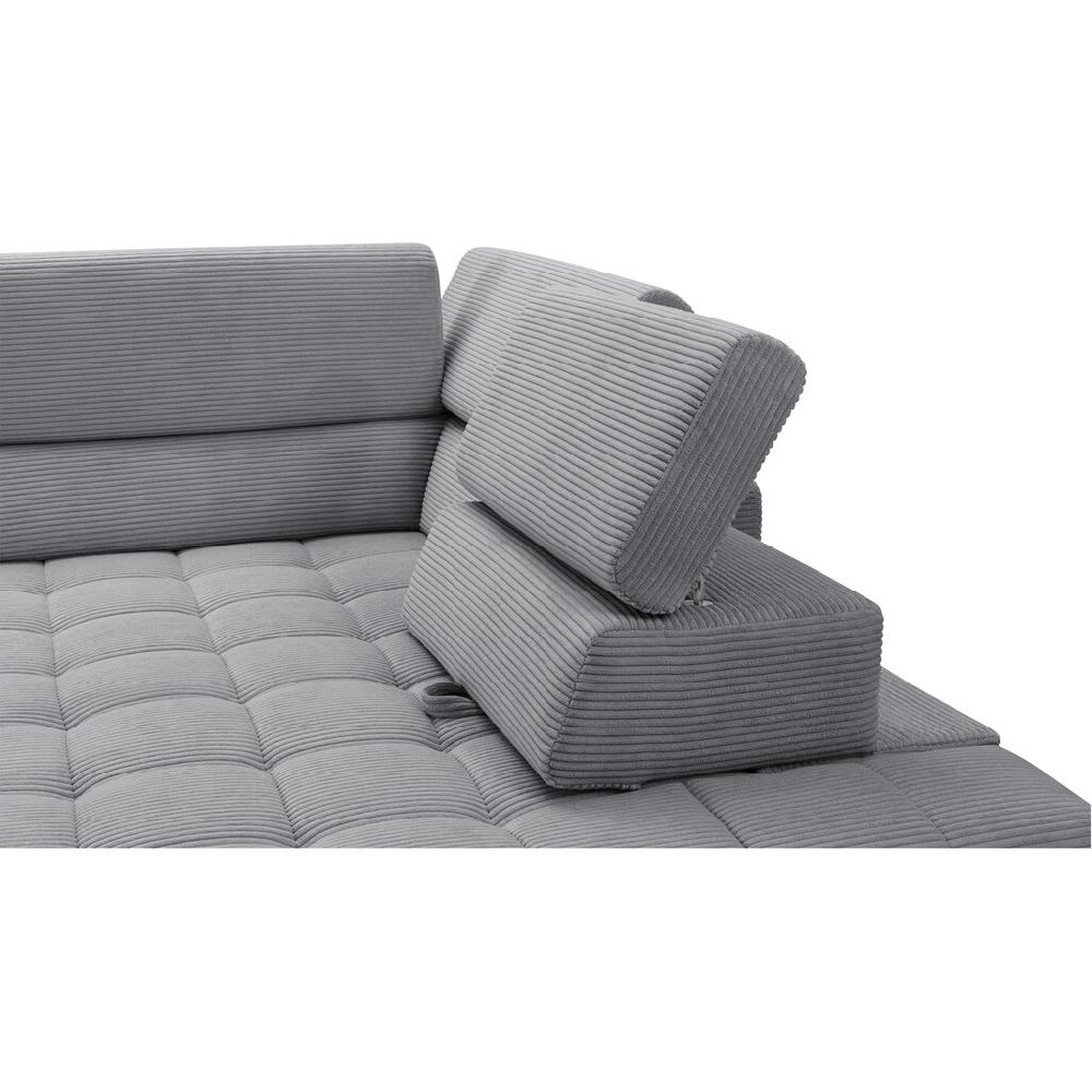 exxpo - sofa fashion Ecksofa »Elianos hoher Sitzkomfort aufwendige Kreuzsteppung im Sitz L-Form« inkl. Kopfteil- und Sitztiefenverstellung wahlweise mit Bettfunktion kaufen Riesige Ersparnisse
