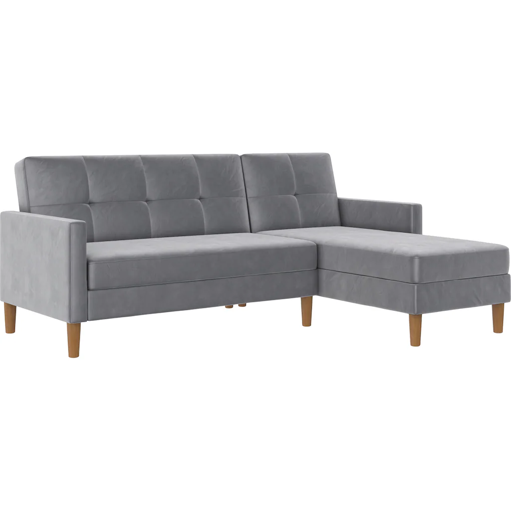 Dorel Home Ecksofa »Lilly L-Form « mit Bett-Funktion Recamiere beidseitig montierbar Sitzhöhe 43 cm kaufen JETZT KAUFEN