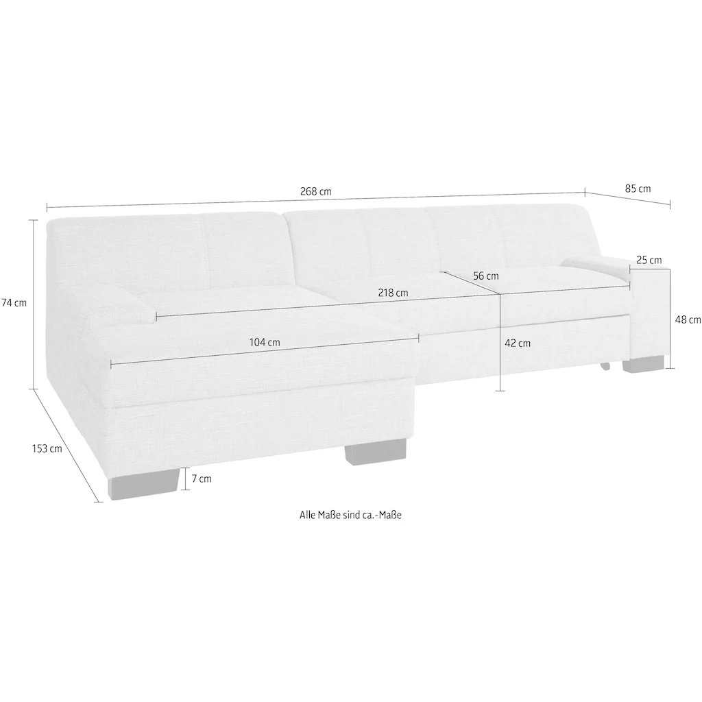 DOMO collection Ecksofa mit Bettfunktion online kaufen Neueste Stile