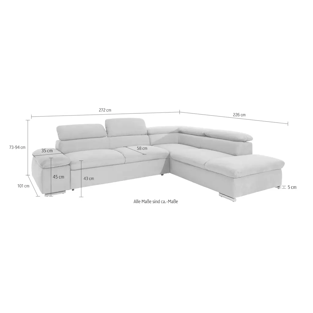 sit&more Ecksofa mit Bettfunktion online kaufen Letzte 2 Tage