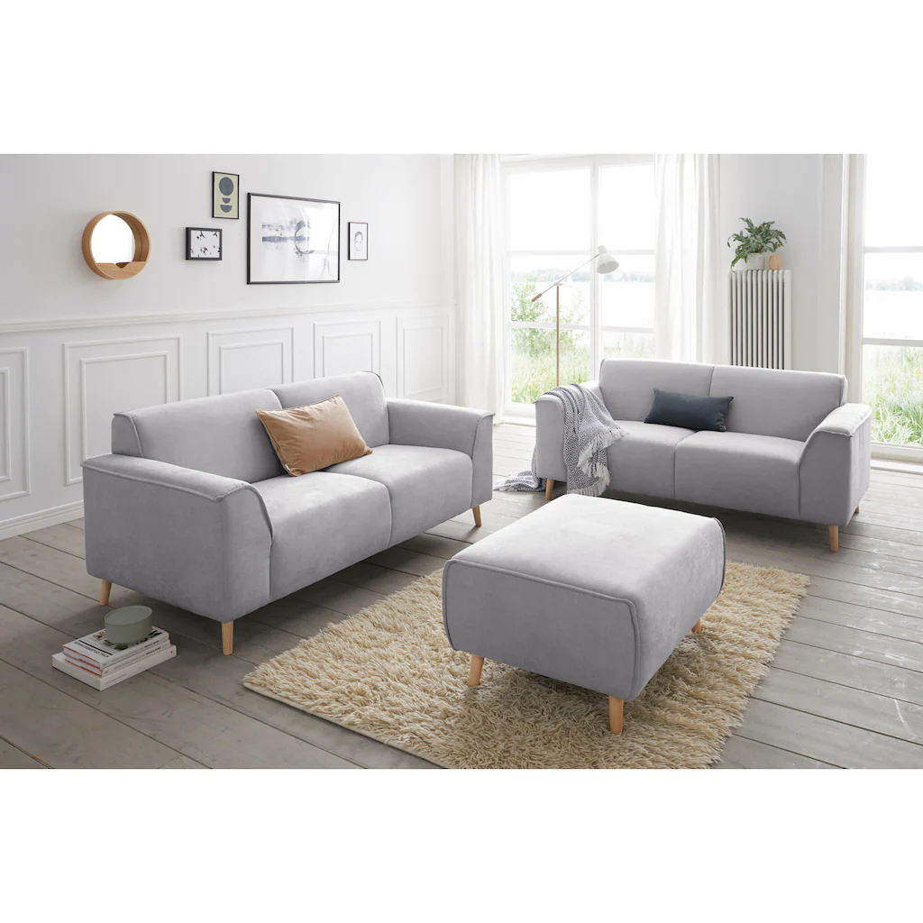 andas 2 5-Sitzer »Janek« mit Federkern und Keder in scandinavischem Design kaufen Bis zu 65% Rabatt