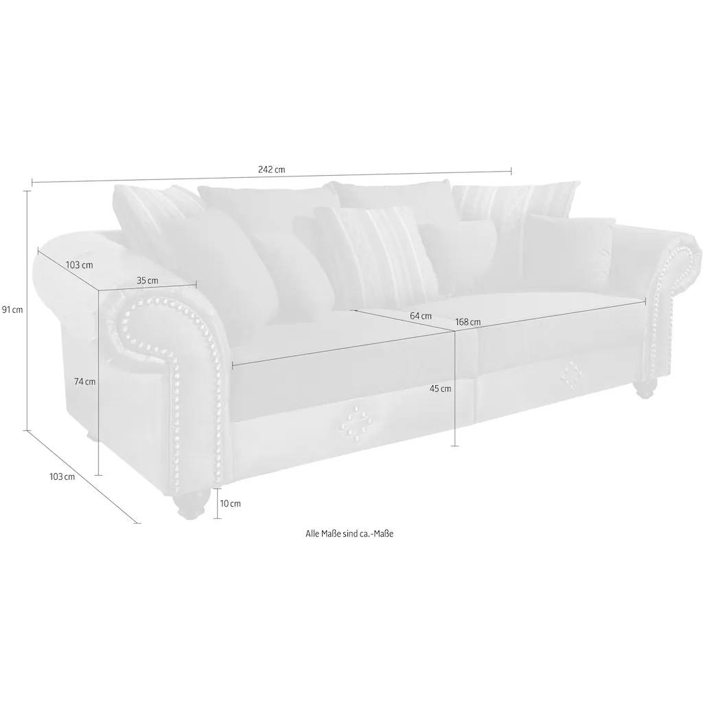 Home affaire Big-Sofa »King George« kaufen Bis zu 55% Rabatt