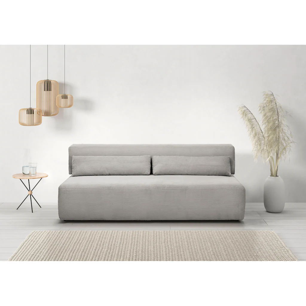 INOSIGN Schlafsofa »Donka Dauerschläfer-geeignet belastbar bis 270 kg incl. Bettkasten« ohne Armlehnen Breite 200 cm auch in Cord Tonnentaschen-Federkern kaufen