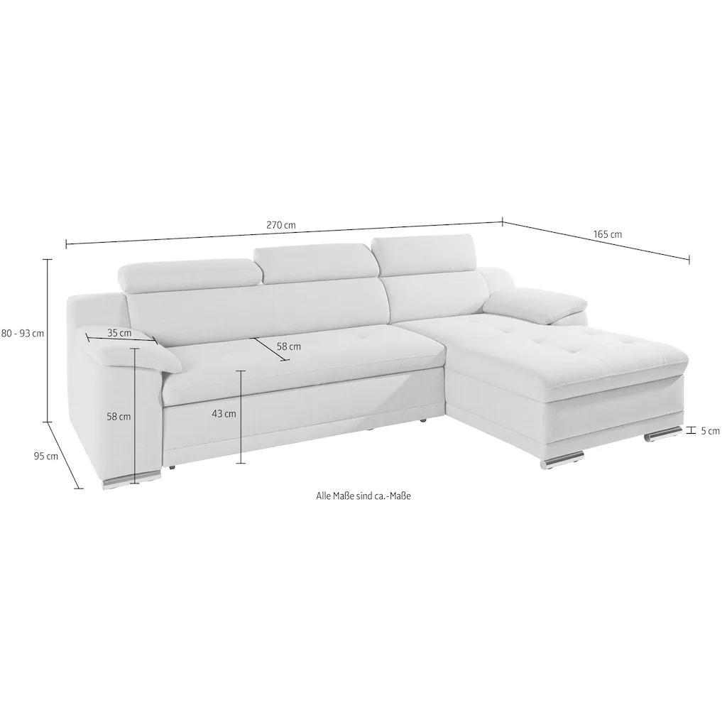 sit&more Ecksofa mit Bettfunktion online kaufen Fabrikverkauf