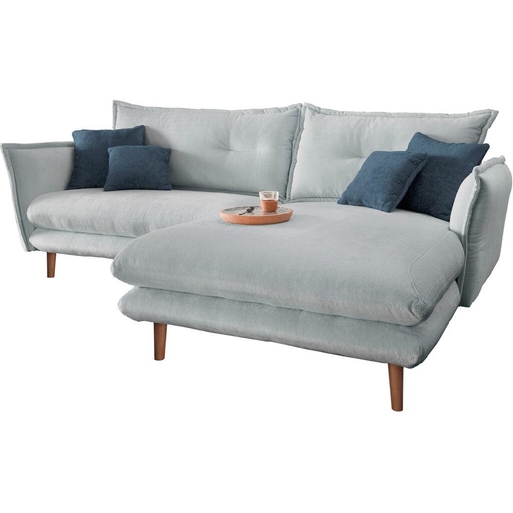 INOSIGN Ecksofa »Lazio L-Form« mit Zierkissen Füße naturfarben kaufen Fabrik Onlineshop