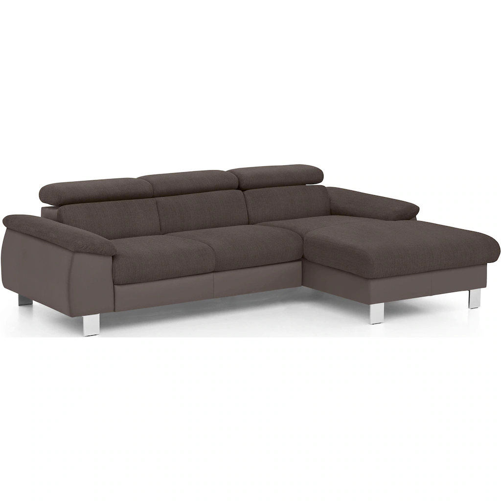 COTTA Polstergarnitur »Komaris« (Set) bestehend aus Ecksofa und Hocker mit Kopfteilverstellung kaufen Sonderangebot