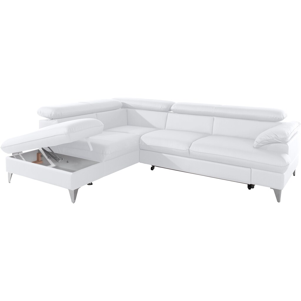 COTTA Ecksofa »Caluso« mit Bettfunktion und Bettkasten Versandkostenfrei