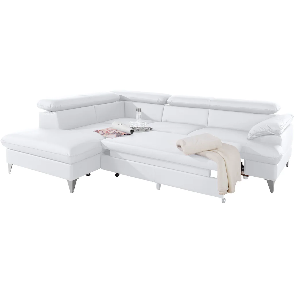 COTTA Ecksofa »Caluso« mit Bettfunktion und Bettkasten Versandkostenfrei