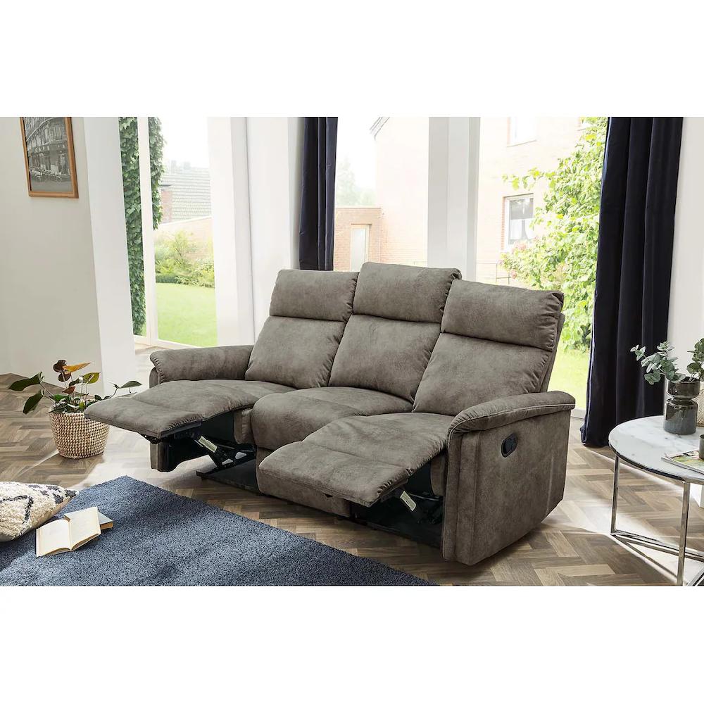 Jockenhöfer Gruppe 3-Sitzer »Amrum« Liegefunktion durch halbautomatische Reclinerfunktion TFK-Polsterung kaufen Online Shopping