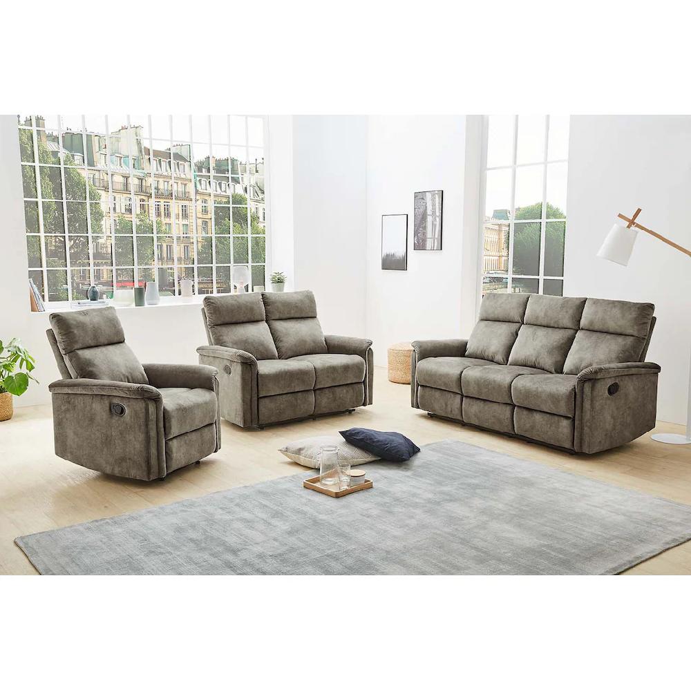 Jockenhöfer Gruppe 3-Sitzer »Amrum« Liegefunktion durch halbautomatische Reclinerfunktion TFK-Polsterung kaufen Online Shopping
