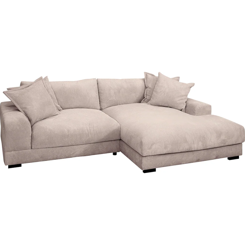 TRENDMANUFAKTUR Ecksofa »Zinal« mit extra softem Sitz in trendiger Breitcord-Optik kaufen Saisonschlussverkauf