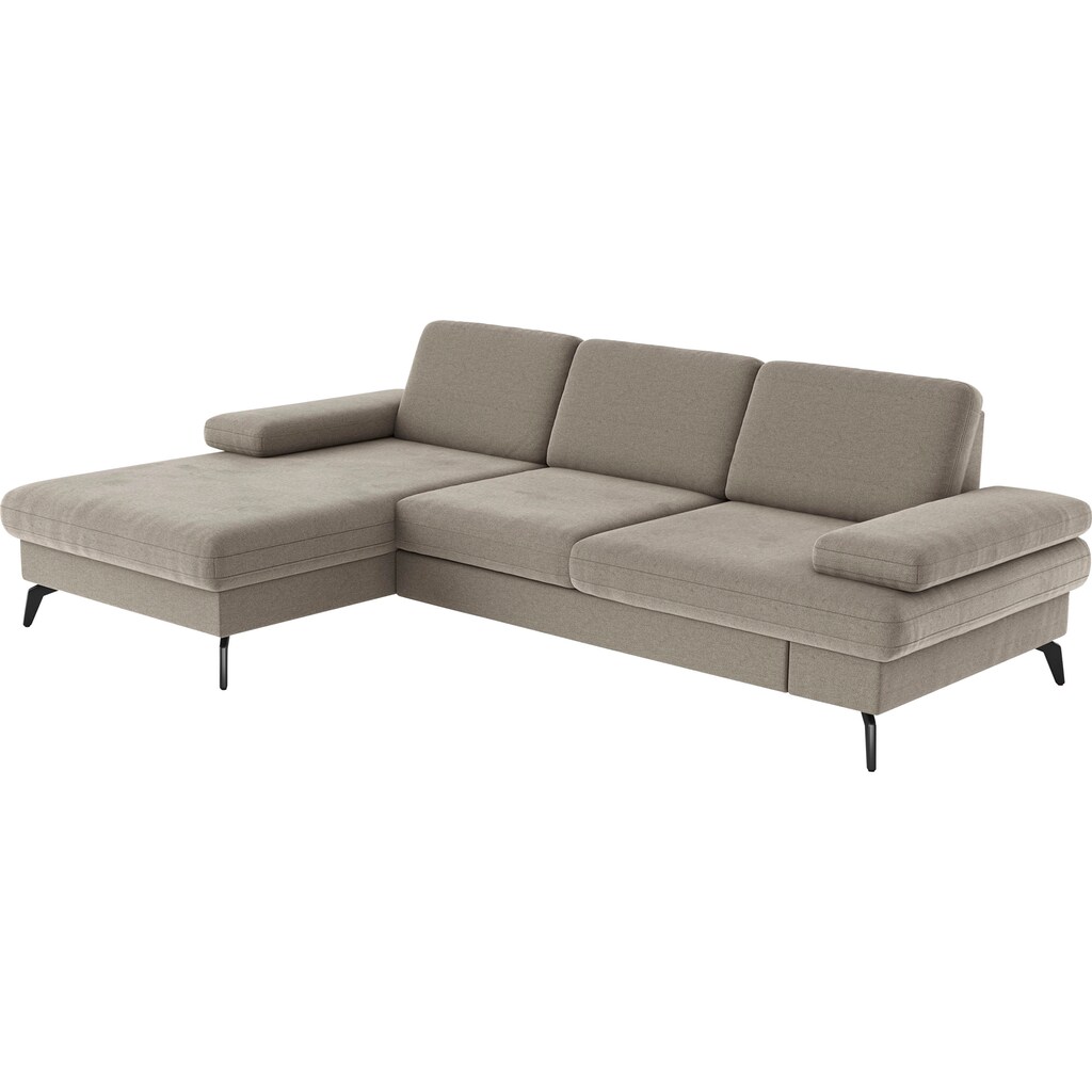 sit&more Ecksofa »Morris L-Form inkl. Sitztiefenverstellung« wahlweise mit Armteilverstellung Bettfunktion & Bettkasten kaufen Blitzangebot