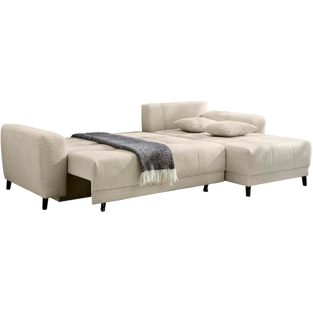 Jockenhöfer Gruppe Ecksofa »Beverly inklusive Bettfunktion« Stauraum / Bettkasten Ottmane links oder rechts montierbar Bestseller