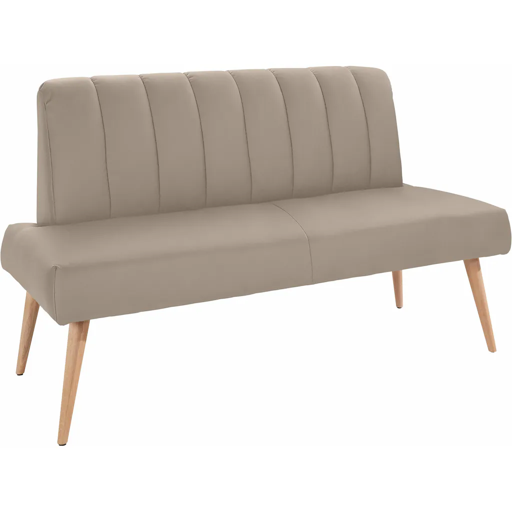 exxpo - sofa fashion Sitzbank »Costa moderne Rückensteppung bequem und elegant hoher Holzfuß« hochwertige Detailverarbeitung Frei im Raum stellbar Saisonale Angebote