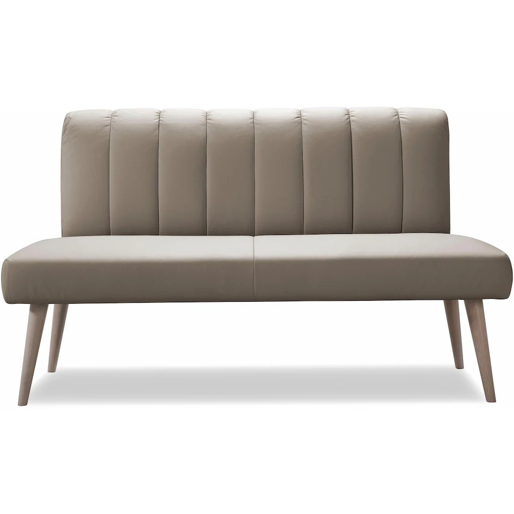 exxpo - sofa fashion Sitzbank »Costa moderne Rückensteppung bequem und elegant hoher Holzfuß« hochwertige Detailverarbeitung Frei im Raum stellbar Saisonale Angebote