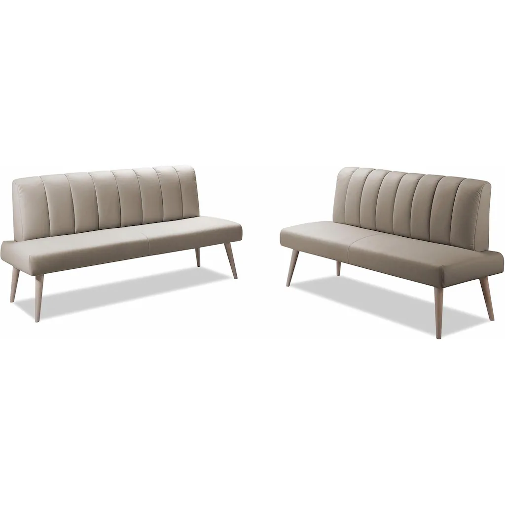 exxpo - sofa fashion Sitzbank »Costa moderne Rückensteppung bequem und elegant hoher Holzfuß« hochwertige Detailverarbeitung Frei im Raum stellbar Saisonale Angebote