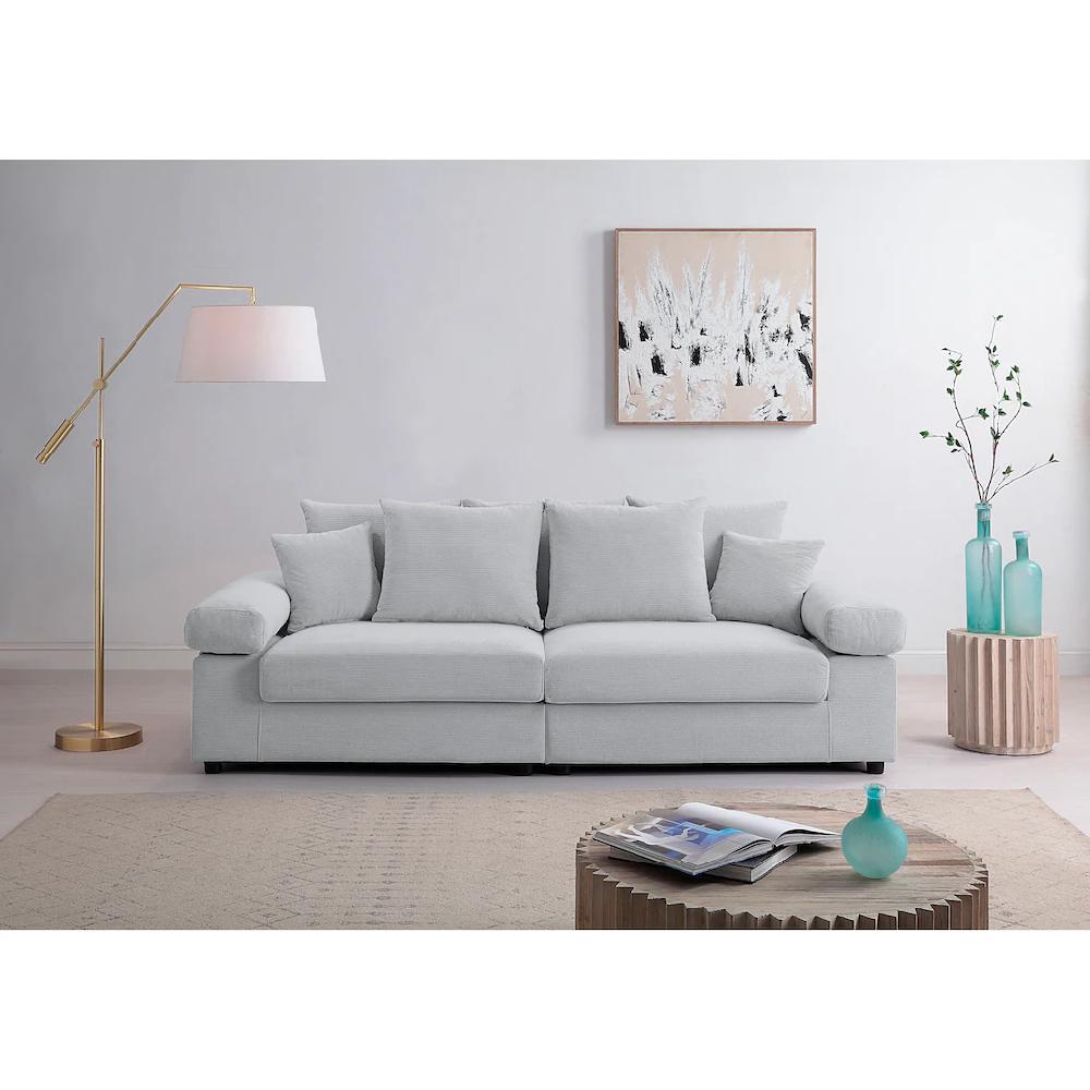 ATLANTIC home collection Big-Sofa »Bjoern« mit Cord-Bezug XXL-Sitzfläche mit Federkern frei im Raum stellbar kaufen