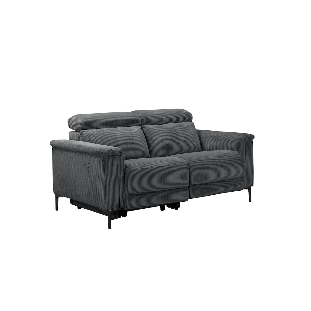 Places of Style 2-Sitzer »Lund in Cord mit manueller o. elektrischer« Relaxfunktion USB Kopfteilverstellung Breite 160 cm kaufen Bis zu 50% Rabatt