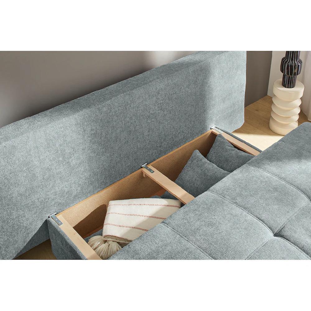 Jockenhöfer Gruppe Schlafsofa »Andy mit Gästebettfunktion inklusive 6 Kissen« Wellenfederung und großzügigem Stauraum/Bettkasten kaufen Fabrikladen