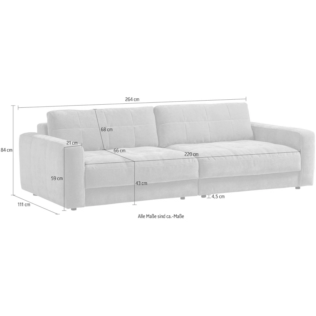 BETYPE Big-Sofa »Be Comfy« legerer Sitzkomfort wahlweise mit manueller Sitztiefenverstellung kaufen zollfrei