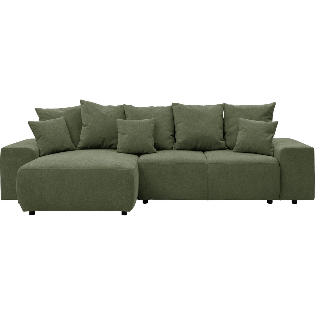 WERK2 Ecksofa »Riwa« Trendiges Ecksofa mit vielen Kissen Schlaffunktion & Bettkasten kaufen Rabatte dieses Monats