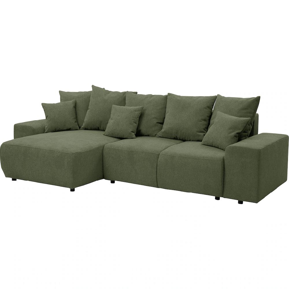WERK2 Ecksofa »Riwa« Trendiges Ecksofa mit vielen Kissen Schlaffunktion & Bettkasten kaufen Rabatte dieses Monats