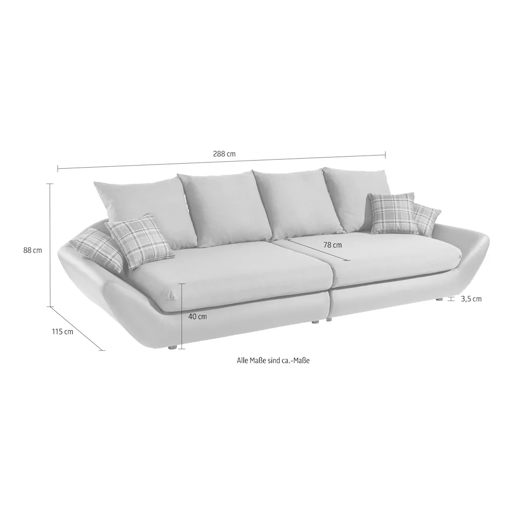 Trends by HG Big-Sofa »Moon« frei im Raum stellbar kaufen 2025