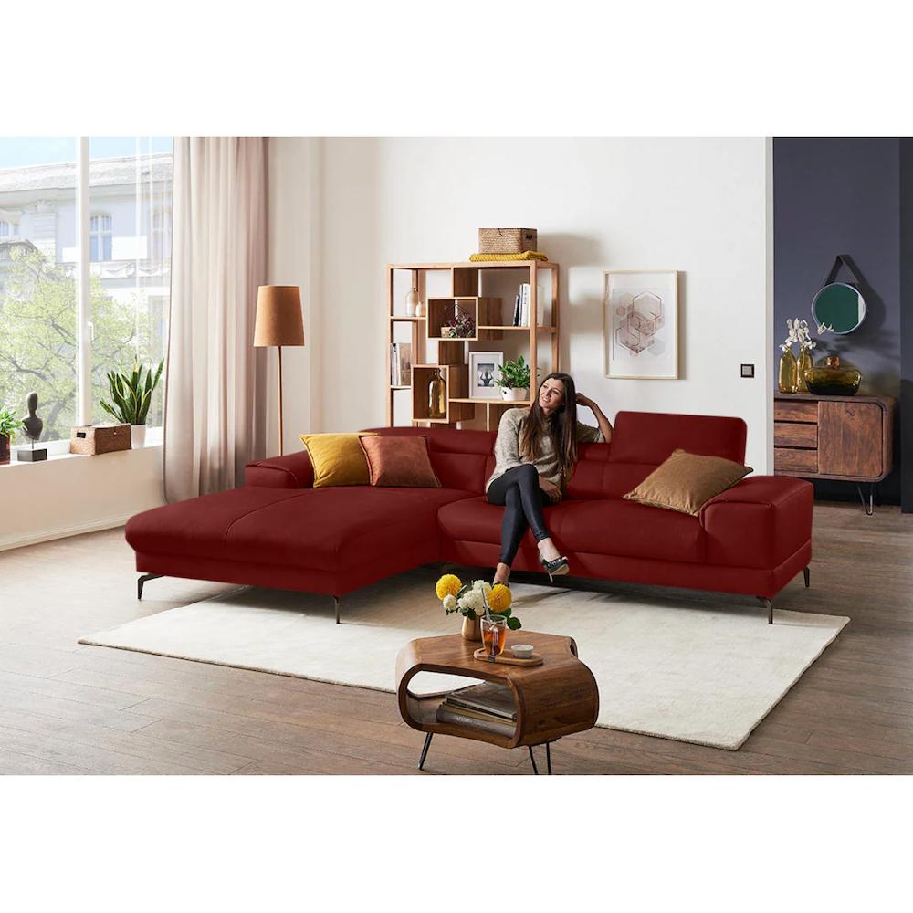 W.SCHILLIG Ecksofa »piedroo Designsofa mit tollem Sitzkomfort elegant und bequem L-Form« Kopfteilverstellung wahlweise mit Sitztiefenverstellung Breite 303cm kaufen Großer Ausverkauf