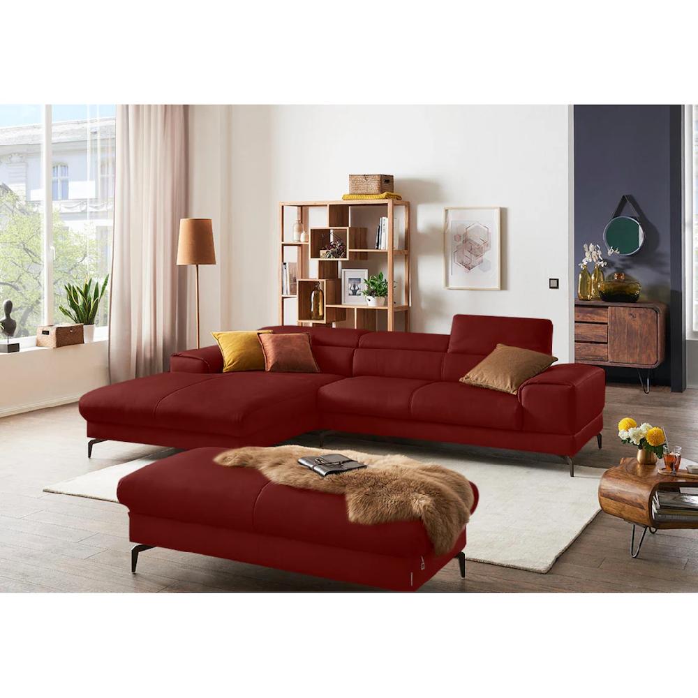 W.SCHILLIG Ecksofa »piedroo Designsofa mit tollem Sitzkomfort elegant und bequem L-Form« Kopfteilverstellung wahlweise mit Sitztiefenverstellung Breite 303cm kaufen Großer Ausverkauf