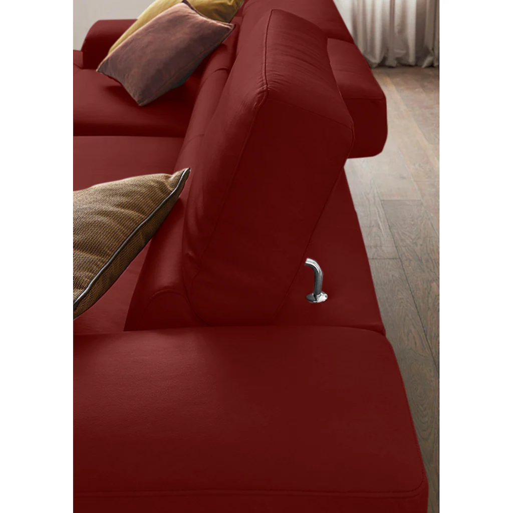 W.SCHILLIG Ecksofa »piedroo Designsofa mit tollem Sitzkomfort elegant und bequem L-Form« Kopfteilverstellung wahlweise mit Sitztiefenverstellung Breite 303cm kaufen Großer Ausverkauf