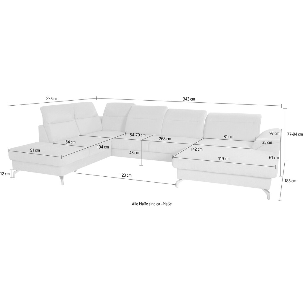 sit&more Wohnlandschaft »Percy U-Form« kaufen Begrenztes Angebot