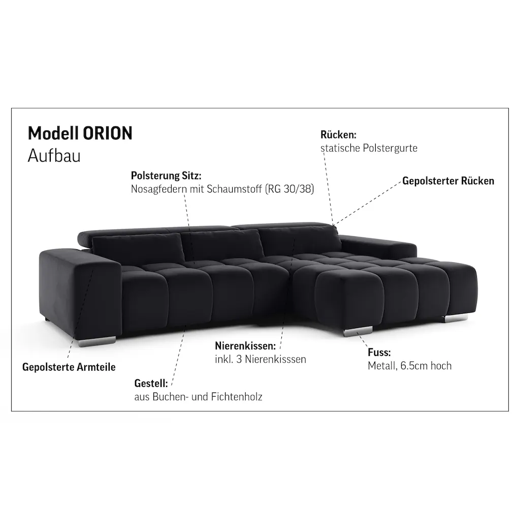 COTTA Ecksofa »Orion L-Form« kaufen Weihnachtsangebot