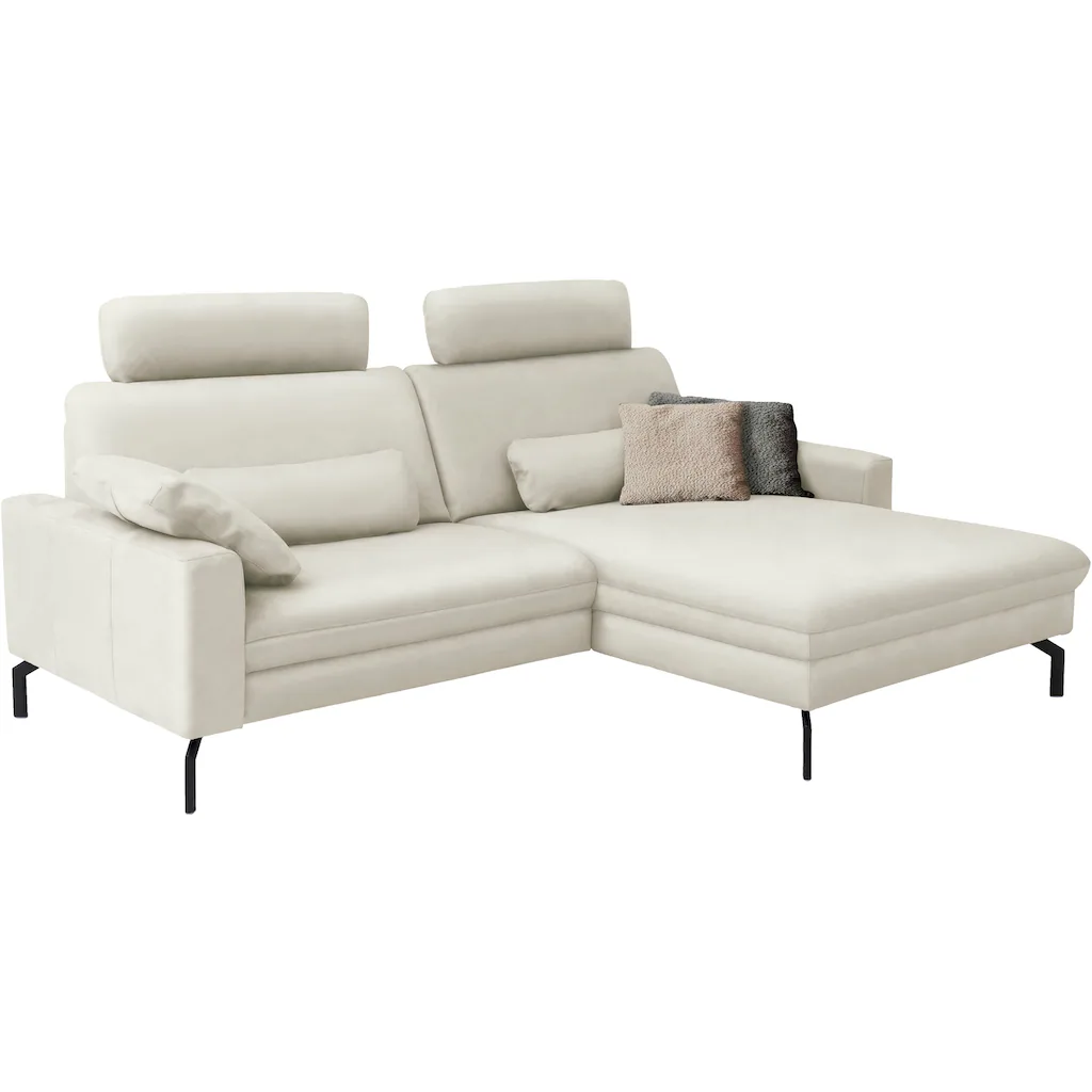 Die PlanBar Ecksofa »PN-EM20028 L-Form« mit Kopfstützen wahlweise mit motorischem Canape Online Outlet