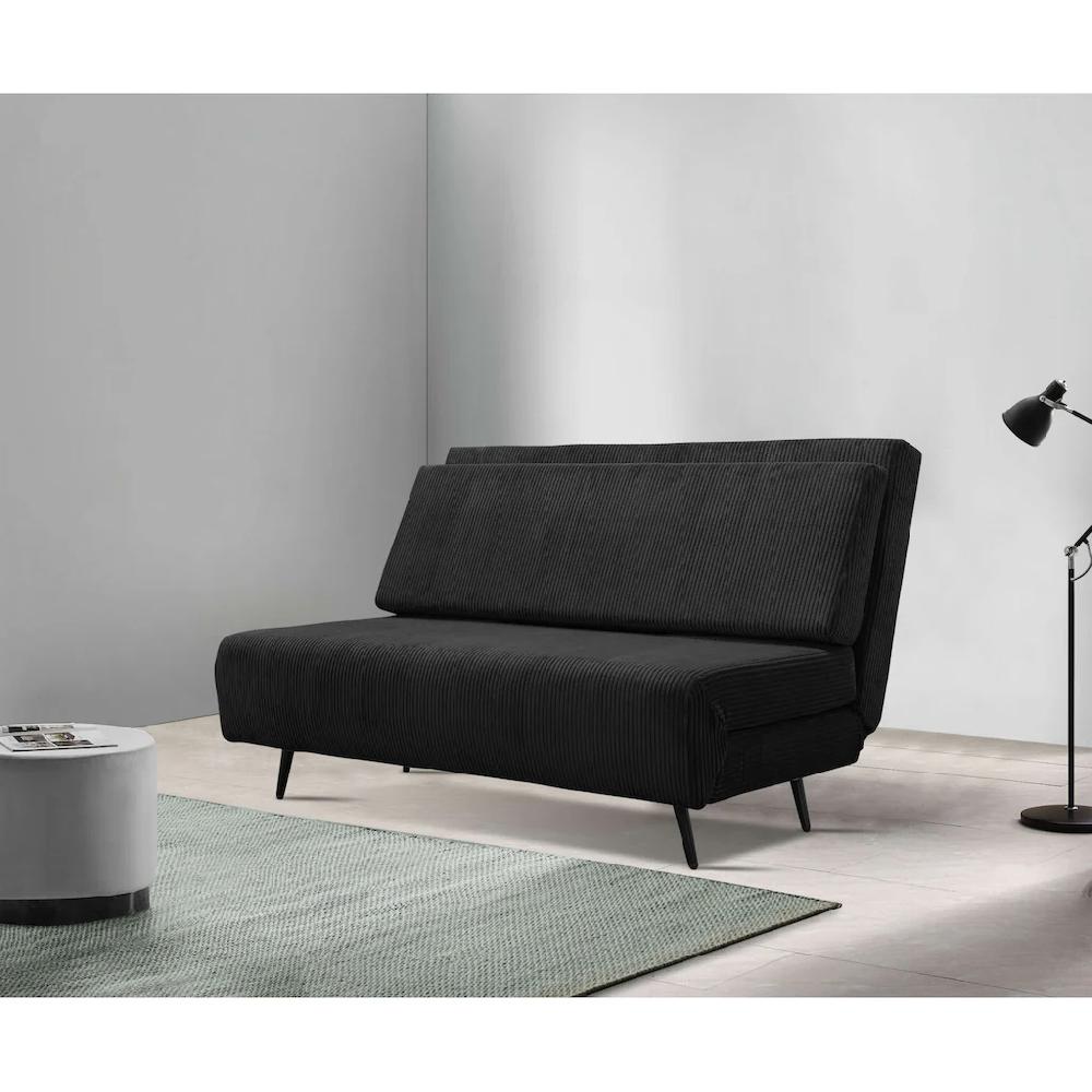andas Schlafsofa »Linnea« Daybed mit aufklappbarer Liegefläche in Webstoff Veloursstoff Cord kaufen Begrenzte Freigabe